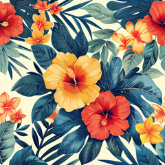 Fototapeta na wymiar Floral Patterns seamless for background