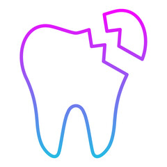 Broken Tooth Icon