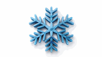 Icon weather Snowflake Flat vector 