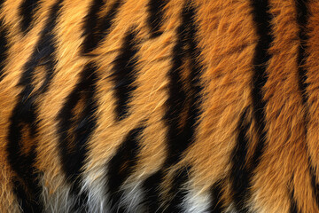 Tiger skin texture close up
 - obrazy, fototapety, plakaty