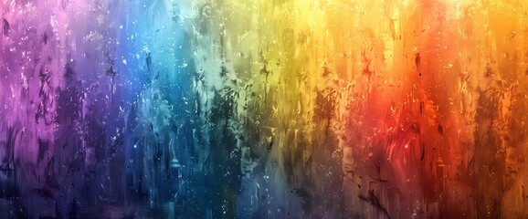 Nature-inspired rainbow of colors, forming a captivating and seamless textured background. - obrazy, fototapety, plakaty