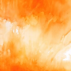 Orange watercolor light background natural paper texture abstract watercolur Orange pattern splashes aquarelle painting white copy space for banner design, greeting card