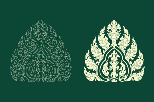 Kbach Khmer vector, Khmer art 