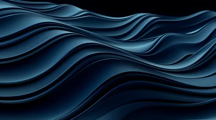 Poster Digital blue wavy curve abstract graphic poster web page PPT background © JINYIN