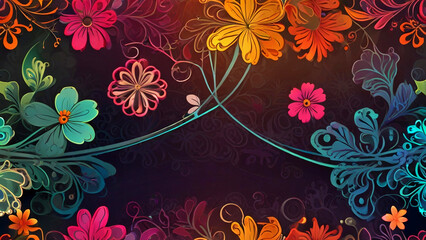 floral background with flowers