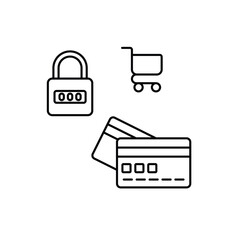 Secure Transaction vector icon, ecommerce  vector concept icon