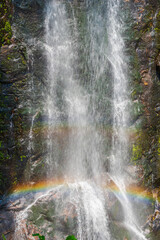 Fototapeta na wymiar Baihualing Waterfall in Qiongzhong, Hainan, China