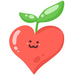 Heart of tree illustration