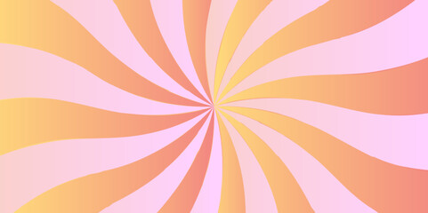 Abstract background with sunburst pattern colorful design. Vintage sunrays illustration swirl grunge backdrop line.	
