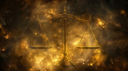 Golden scales of justice on cosmic background
