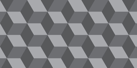 Obraz na płótnie Canvas Gray background from cubes and lines. Geometric seamless pattern cube. Cubes mosaic shape vector design. 