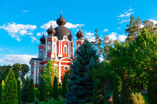 Orthodox church in Moldova, monastery from village Curchi 