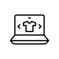 Online shopping  vector icon