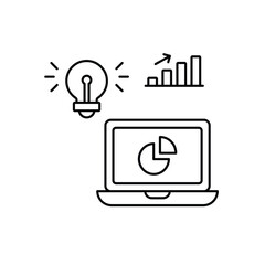 Customer Behavior Analysis vector icon, customer rating vector concept icon
