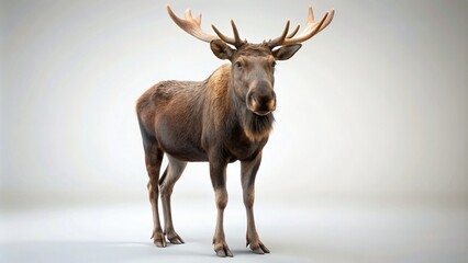 Elk on a white background