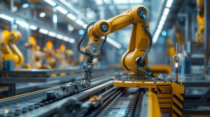 Industrial of automatic robot arm car assembly production, Robotic arm car manufacturing