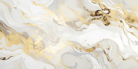 Luxurious abstract artistic background with white marble texture in white and gray gold. Illustration in natural color .
