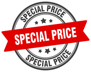 special price stamp. special price label on transparent background. round sign