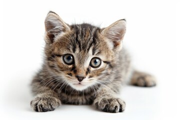 Fototapeta premium Kitten on white