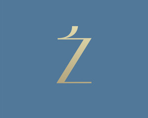 Letter Z logo icon design. Classic style luxury monogram.