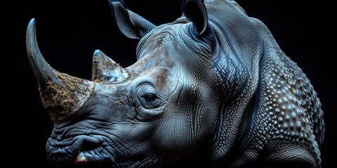 Majestic Rhino: A Dramatic Portrait