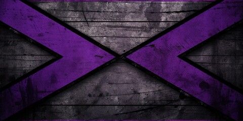 Violet black grunge diagonal stripes industrial background warning frame, vector grunge texture warn caution, construction, safety background with copy space for photo or text design
