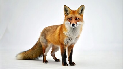 Fox on a white background