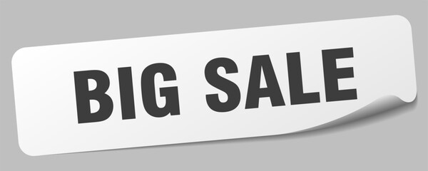 big sale sticker. big sale label