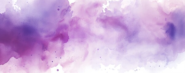 Violet watercolor light background natural paper texture abstract watercolur Violet pattern splashes aquarelle painting white copy space for banner design, greeting card - obrazy, fototapety, plakaty