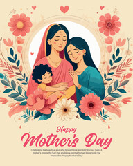 Happy Mother's Day Celebration Social media post banner template