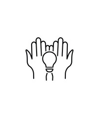 save energy icon, vector best line icon.