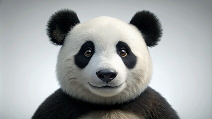 Panda on a white background