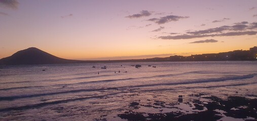 ocean view, water, sunset, waves, nice view