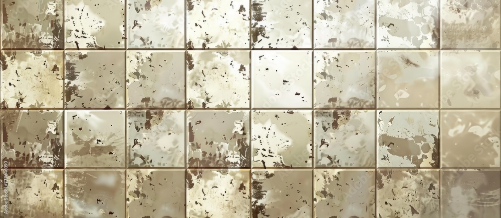 Poster a detailed shot of a facade with hardwood rectangular tiles in a beige color. the pattern is paralle