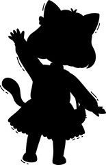 Vector cool cat cartoon mascot vector character