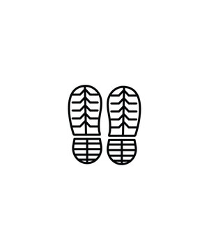 sole of shoe icon, vector best line icon.