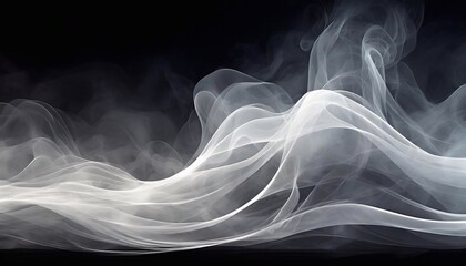Fototapeta premium smoke on black background