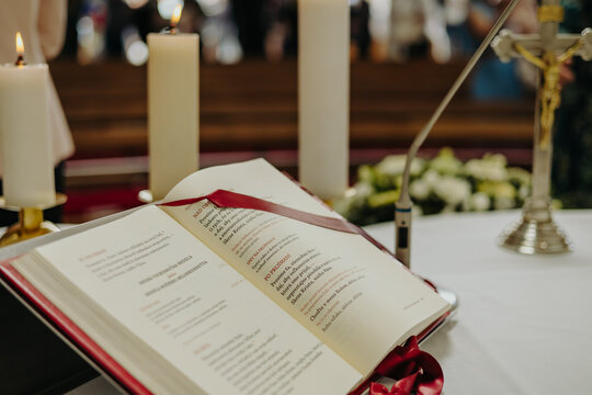 candles on the bible book