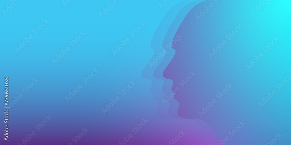 Poster AI Banner Concept In The Digital Style. Generative Ideas Design Element For Internet Technology. Futuristic Technology Concept Artificial Intelligence.