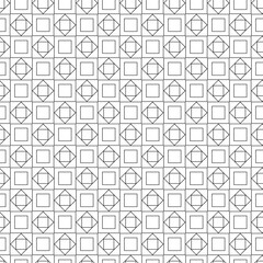 Obraz premium Minimalistic geometric black and white seamless pattern
