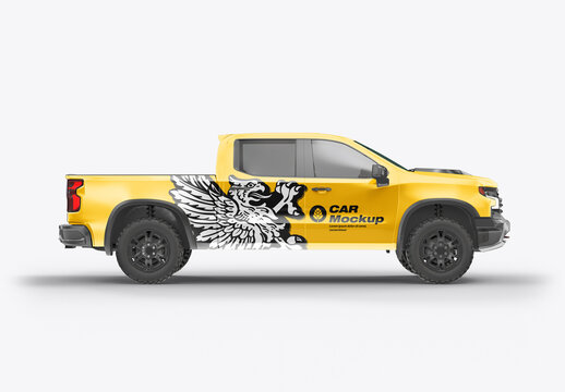 Pickup Truck Mockup