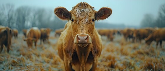 Livestock cows in row of stables at cattle farm. Concept Cattle Farming, Livestock Management, Agricultural Practices, Animal Welfare, Livestock Housing