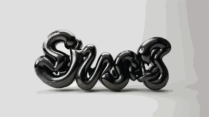 James Text 3D Rendering Typography Graffiti Logo symbol