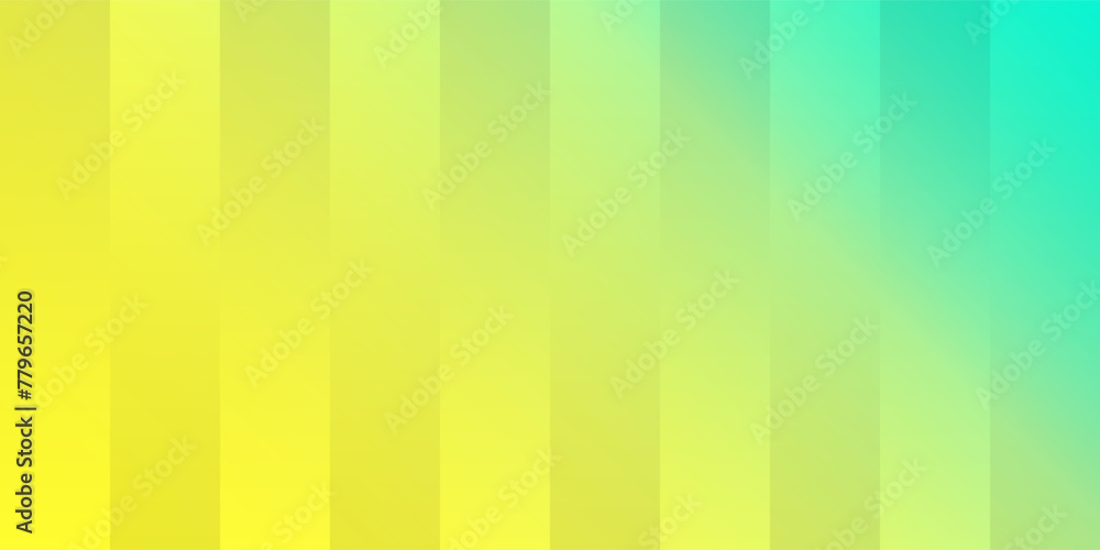 Poster vertical stripes, translucent glowing glossy rectangles colored in shades of yellow and turquoise - 