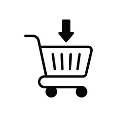 Add to cart vector icon