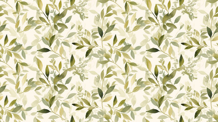 Gentle olive branches, peaceful greens, watercolor softness