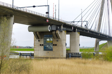 cable-stayed bridge in the netherlands - 779664647