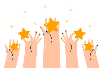 Star ratings are in hands of user, for feedback allowing others to know about quality of service