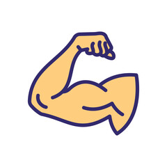 Muscle vector icon