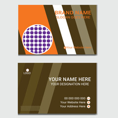 modern creative business card and name card,horizontal simple clean template vector design, layout in rectangle size.